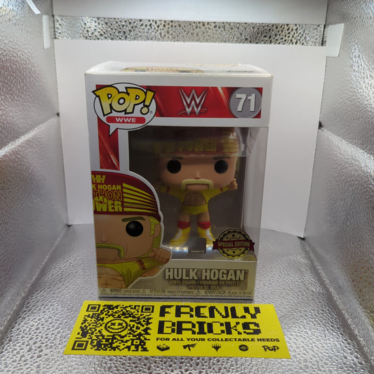WWE Hulk Hogan Funko Pop! Vinyl #71 Special Edition FRENLY BRICKS - Open 7 Days
