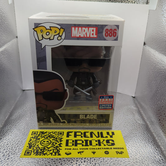 Blade 886 in Protector Pop Vinyl Funko Marvel Summer Convention 2021 FRENLY BRICKS - Open 7 Days