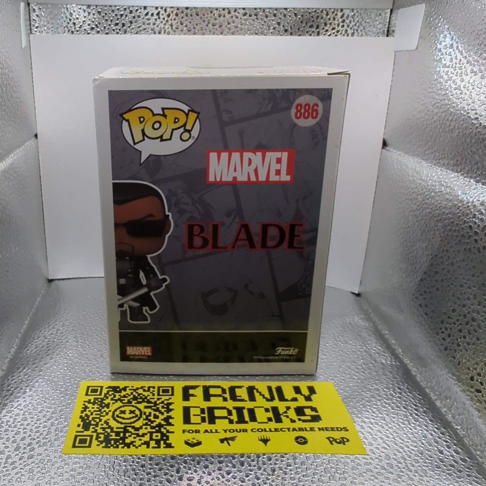 Blade 886 in Protector Pop Vinyl Funko Marvel Summer Convention 2021 FRENLY BRICKS - Open 7 Days