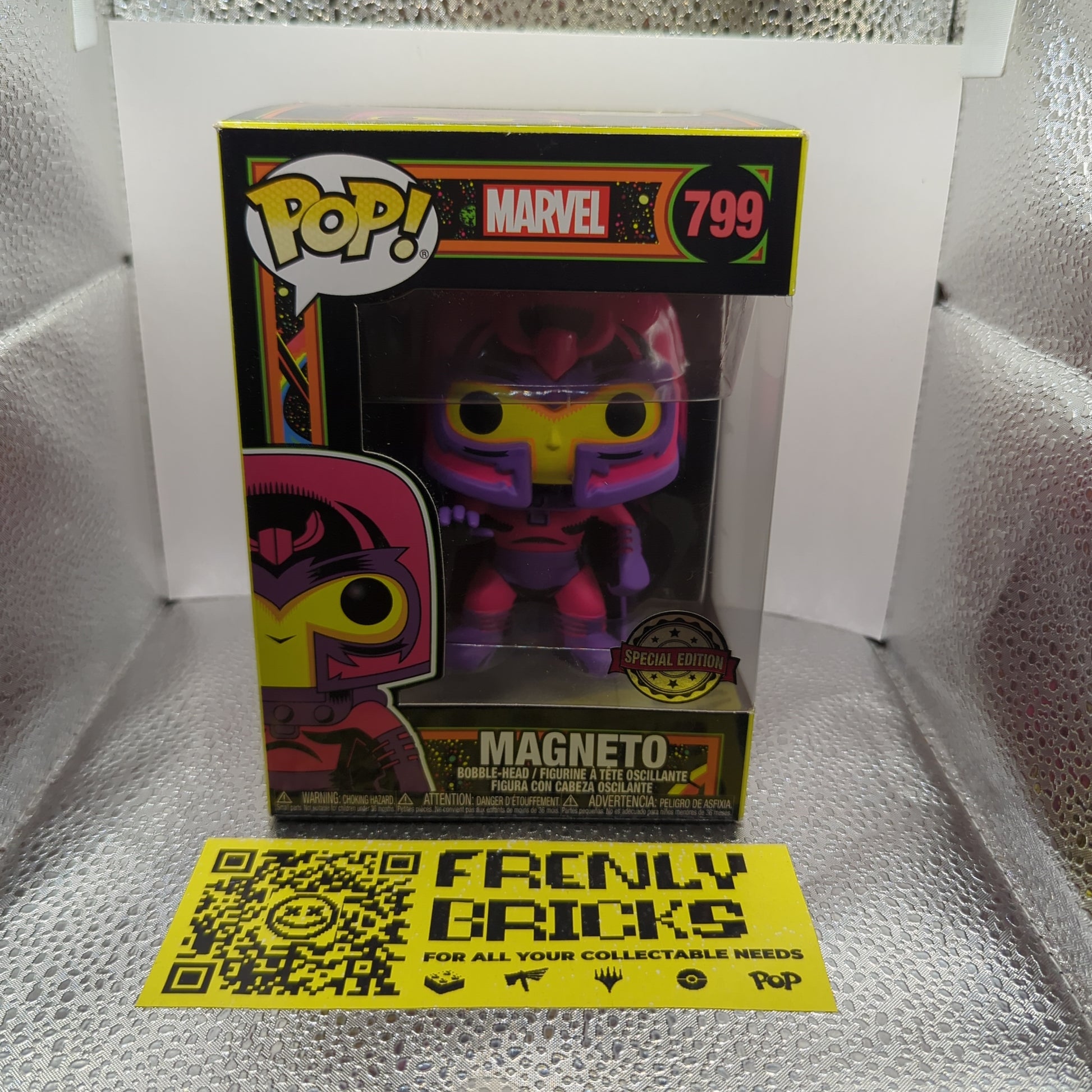 Marvel X-Men Magneto #799 Blacklight Funko Pop Vinyl FRENLY BRICKS - Open 7 Days