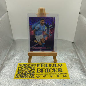 2022-23 Topps Finest Riyad Mahrez Purple Shimmer Refractor Card SSP /199 FRENLY BRICKS - Open 7 Days