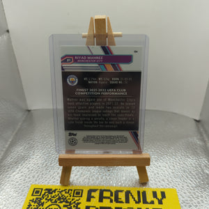 2022-23 Topps Finest Riyad Mahrez Purple Shimmer Refractor Card SSP /199 FRENLY BRICKS - Open 7 Days