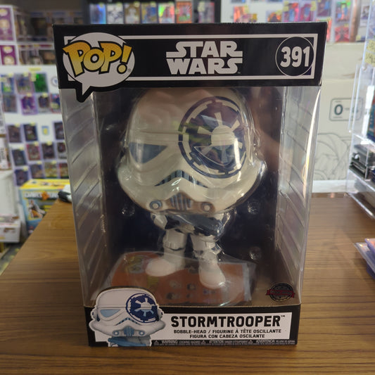 Funko POP Vinyl - Star Wars - Stormtrooper - #391 - 10" Inch Blue & White SE FRENLY BRICKS - Open 7 Days