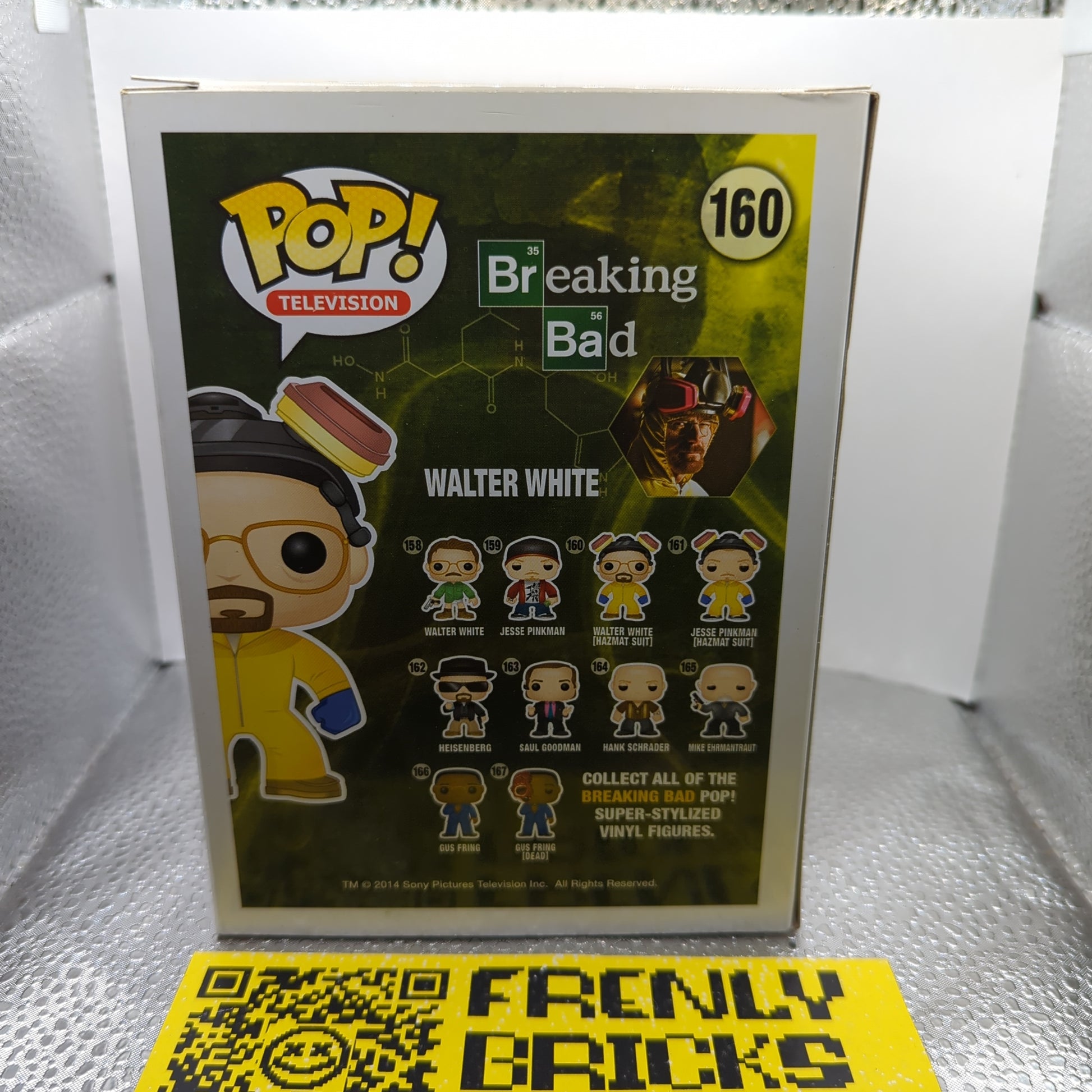 Funko Pop Vinyl - Breaking Bad - Walter White #160 (Yellow) FRENLY BRICKS - Open 7 Days