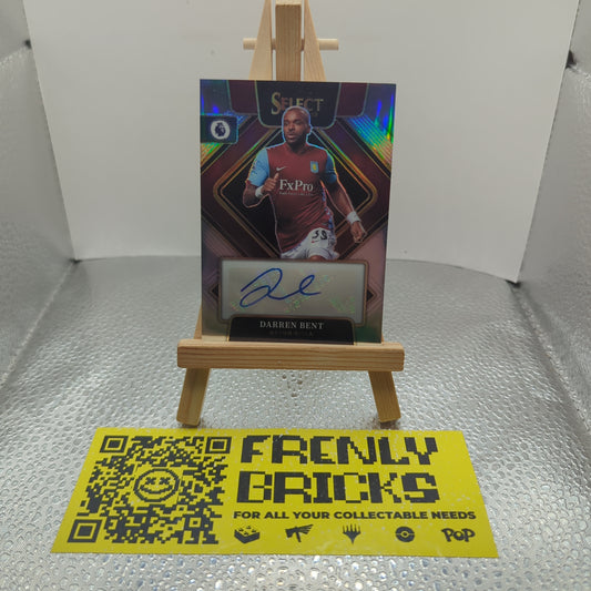 DARREN BENT Aston Villa Auto Prizm 2022-23 Panini Select EPL Soccer FRENLY BRICKS - Open 7 Days