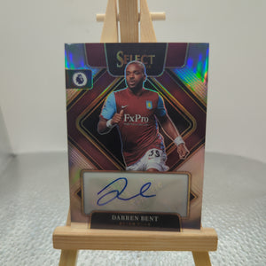 DARREN BENT Aston Villa Auto Prizm 2022-23 Panini Select EPL Soccer FRENLY BRICKS - Open 7 Days