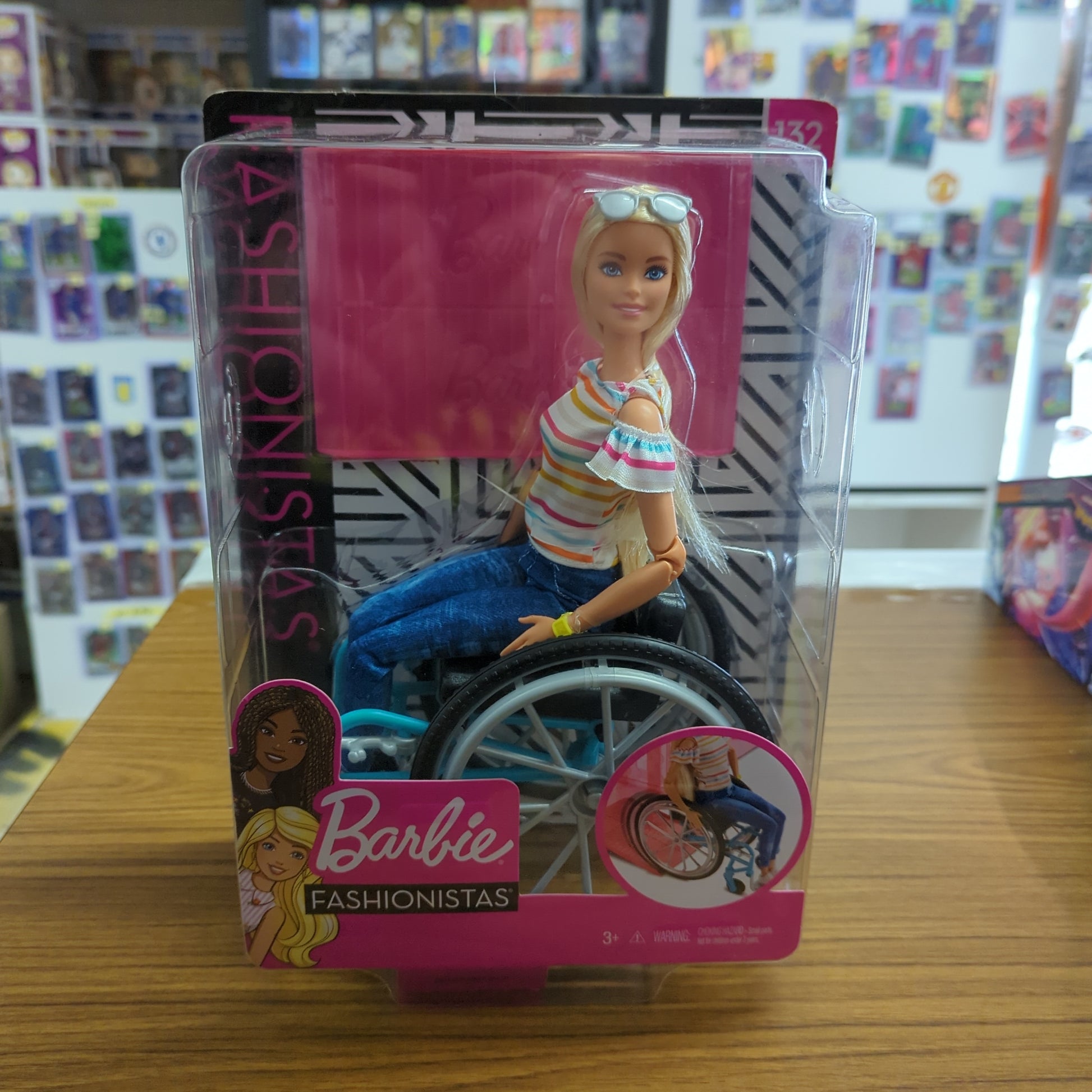 Authentic Barbie Doll Fashionistas Wheelchair Doll Toy New FRENLY BRICKS - Open 7 Days