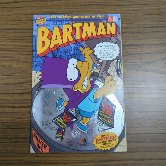Bartman 1 Foil US Price Variant Rare *HARD TO FIND* BONGO COMICS SIMPSONS FRENLY BRICKS - Open 7 Days
