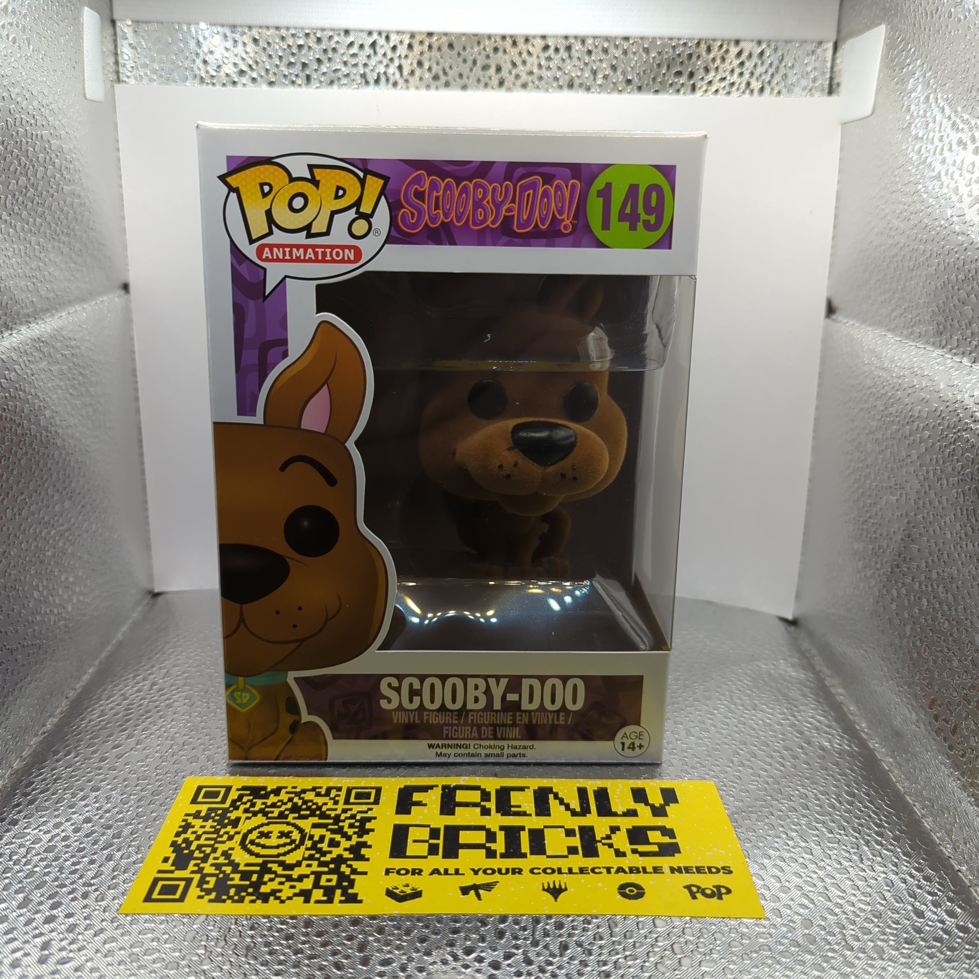 Flocked Scooby-Doo Brown Dog Funko Pop Vinyl #149 FRENLY BRICKS - Open 7 Days