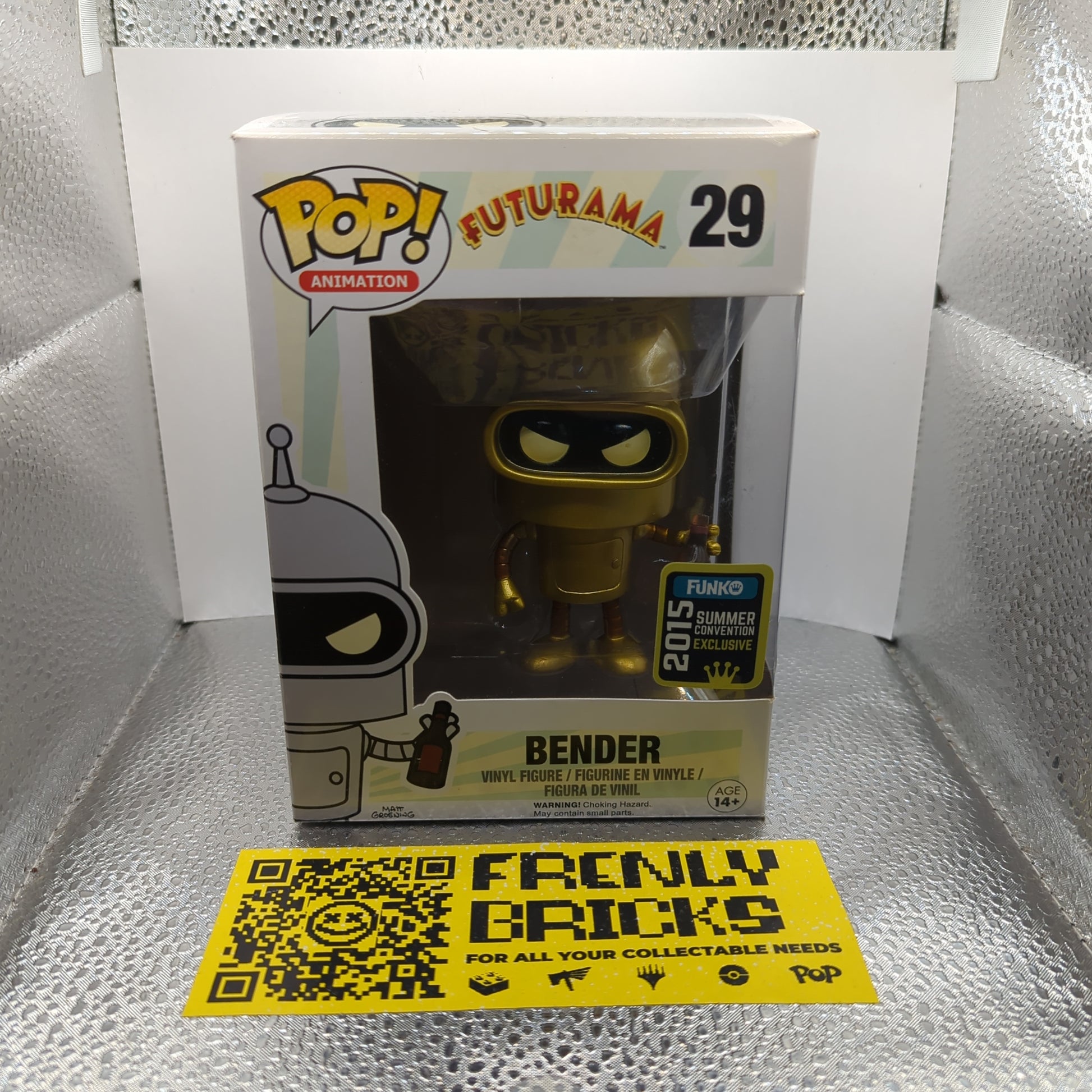 Funko POP Gold Bender 29 Futurama SDCC 2015 FRENLY BRICKS - Open 7 Days