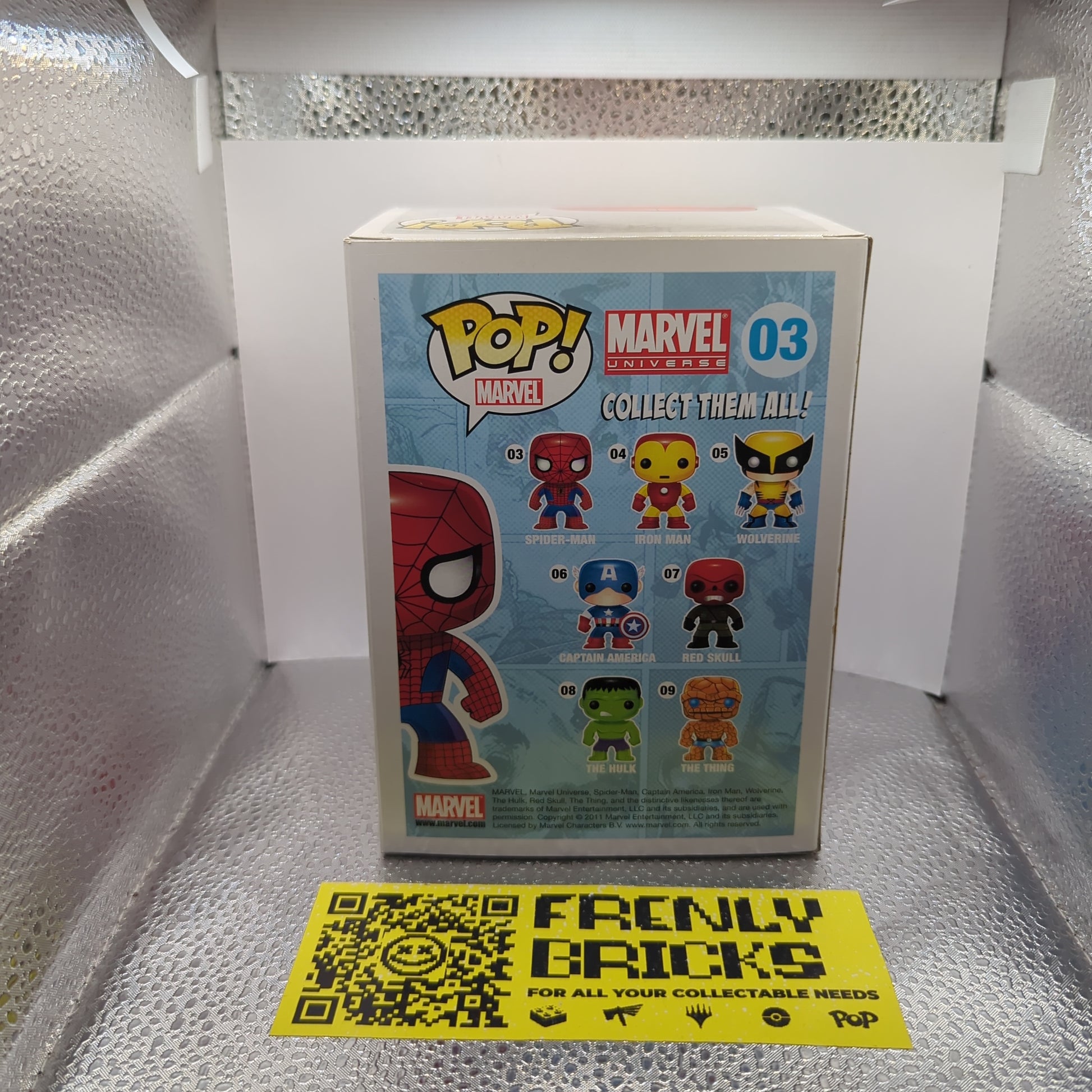 Spider-Man #03 Marvel Universe Funko Pop Vinyl FRENLY BRICKS - Open 7 Days