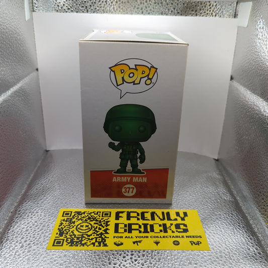 Disney Funko Pop - Army Man - Toy Story - ECCC Excl - No. 377 - Free Protector FRENLY BRICKS - Open 7 Days