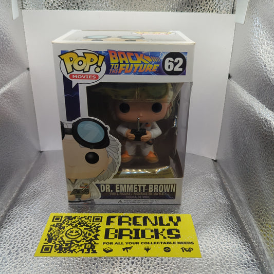 #62 Dr. Emmett Brown Funko Pop Vinyl Vaulted FRENLY BRICKS - Open 7 Days