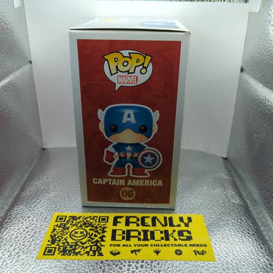 Funko POP! Marvel Captain America #06 Vaulted In Box FRENLY BRICKS - Open 7 Days