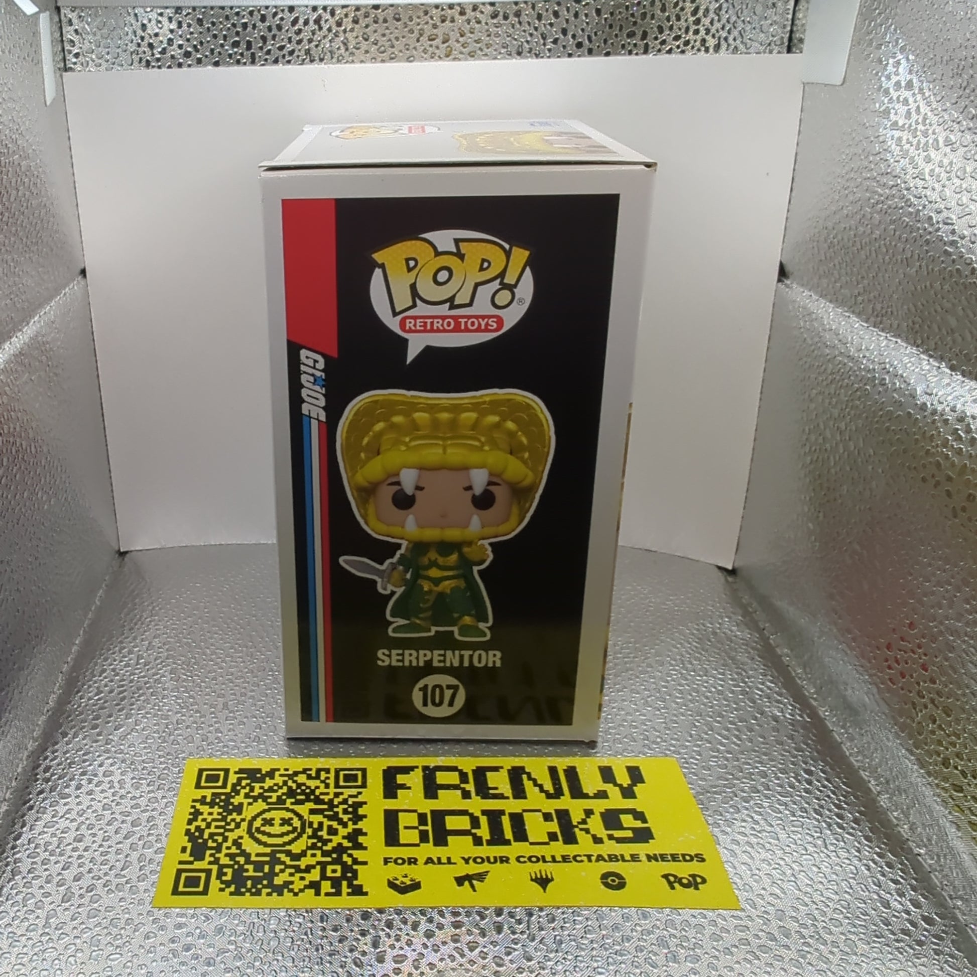 Funko Pop Retro Toys - GI Joe - Serpentor #107 Pop Vinyl - Summer Con 2022 FRENLY BRICKS - Open 7 Days