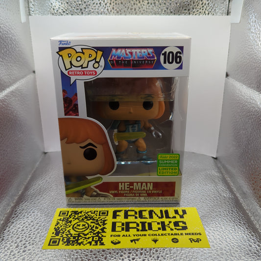 POP! VINYL RETRO TOYS MOTU #106 HE-MAN (2022 Summer Convention L/Edition) FRENLY BRICKS - Open 7 Days