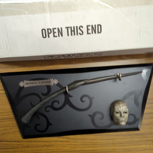 The Noble Collection Bellatrix Wand with wall display & mini mask FRENLY BRICKS - Open 7 Days