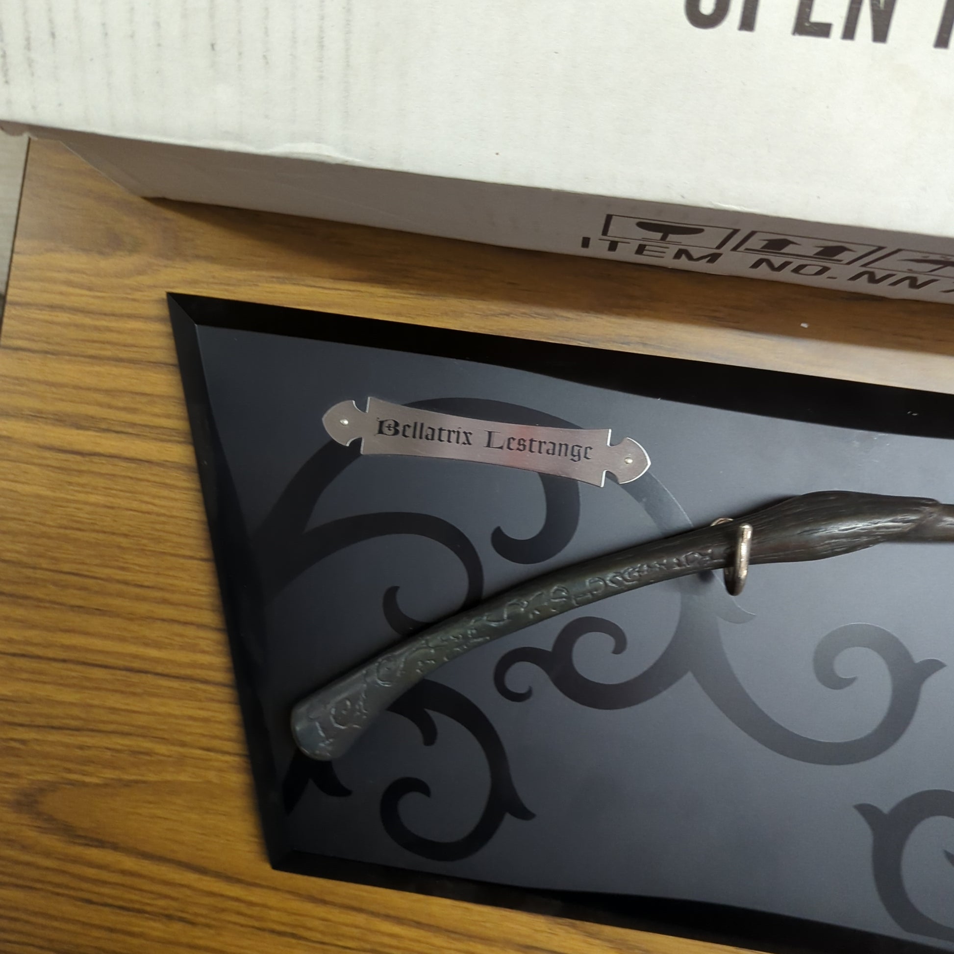 The Noble Collection Bellatrix Wand with wall display & mini mask FRENLY BRICKS - Open 7 Days