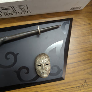 The Noble Collection Bellatrix Wand with wall display & mini mask FRENLY BRICKS - Open 7 Days