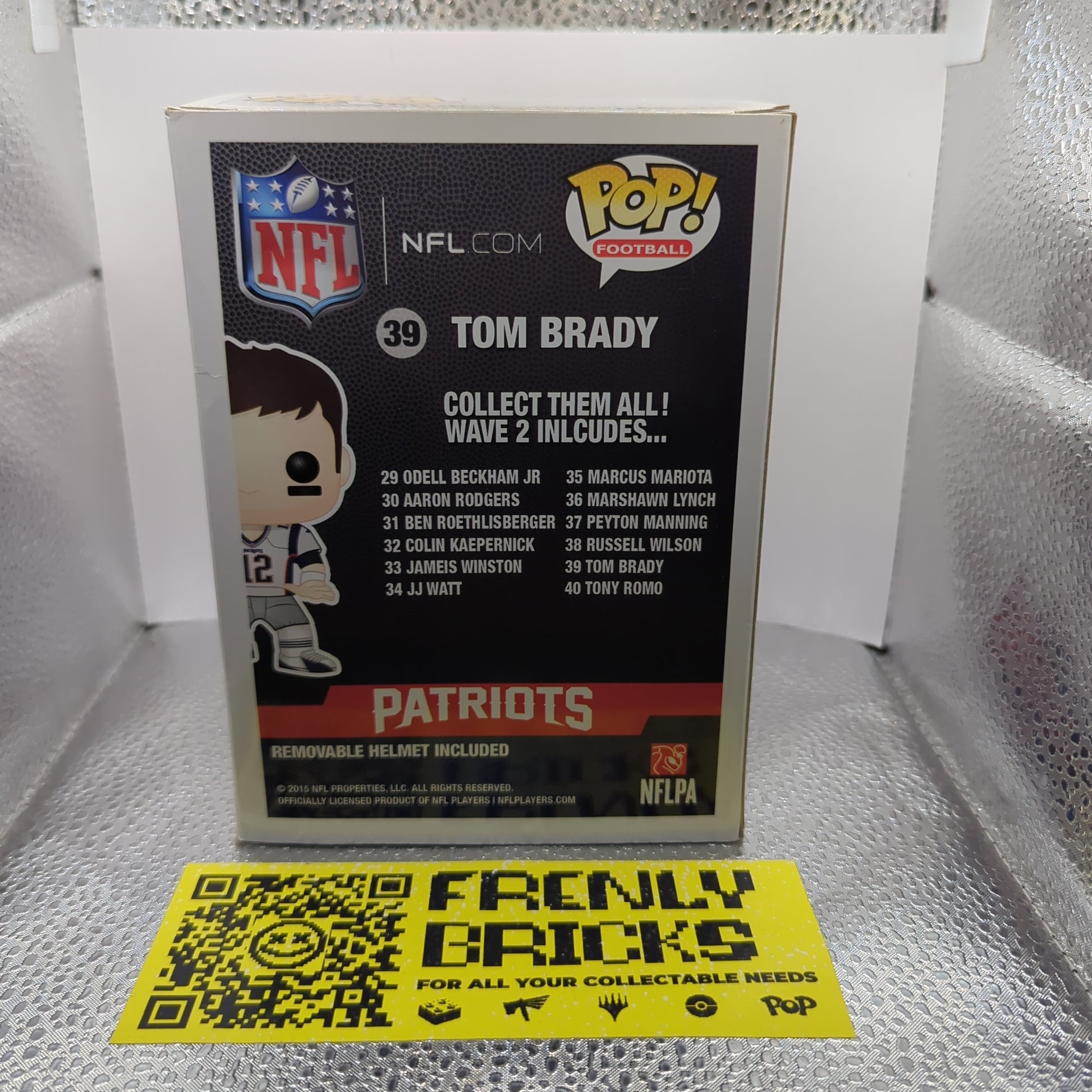 Funko Pop! NFL Football Tom Brady #39 from New England Patriots FRENLY BRICKS - Open 7 Days