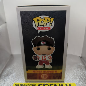 Patrick Mahomes II Funko Pop! Football Vinyl Figure #119 Fanatics Exclusive 2019 FRENLY BRICKS - Open 7 Days