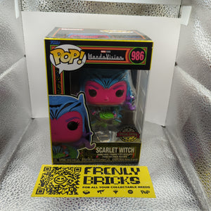 Scarlet Witch Funko Pop! Vinyl Blacklight #986 WandaVision Special Edition FRENLY BRICKS - Open 7 Days