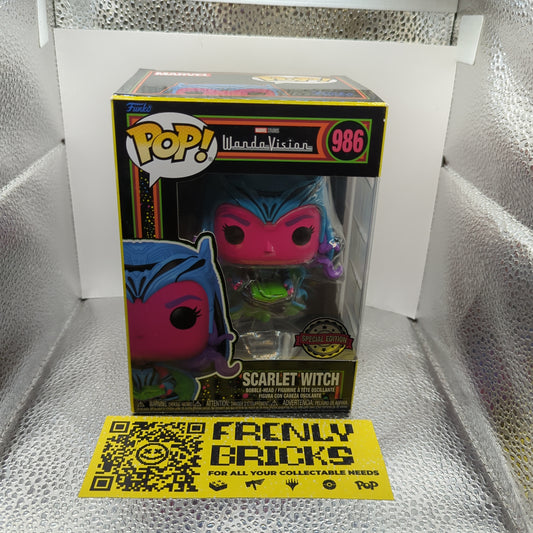 Scarlet Witch Funko Pop! Vinyl Blacklight #986 WandaVision Special Edition FRENLY BRICKS - Open 7 Days