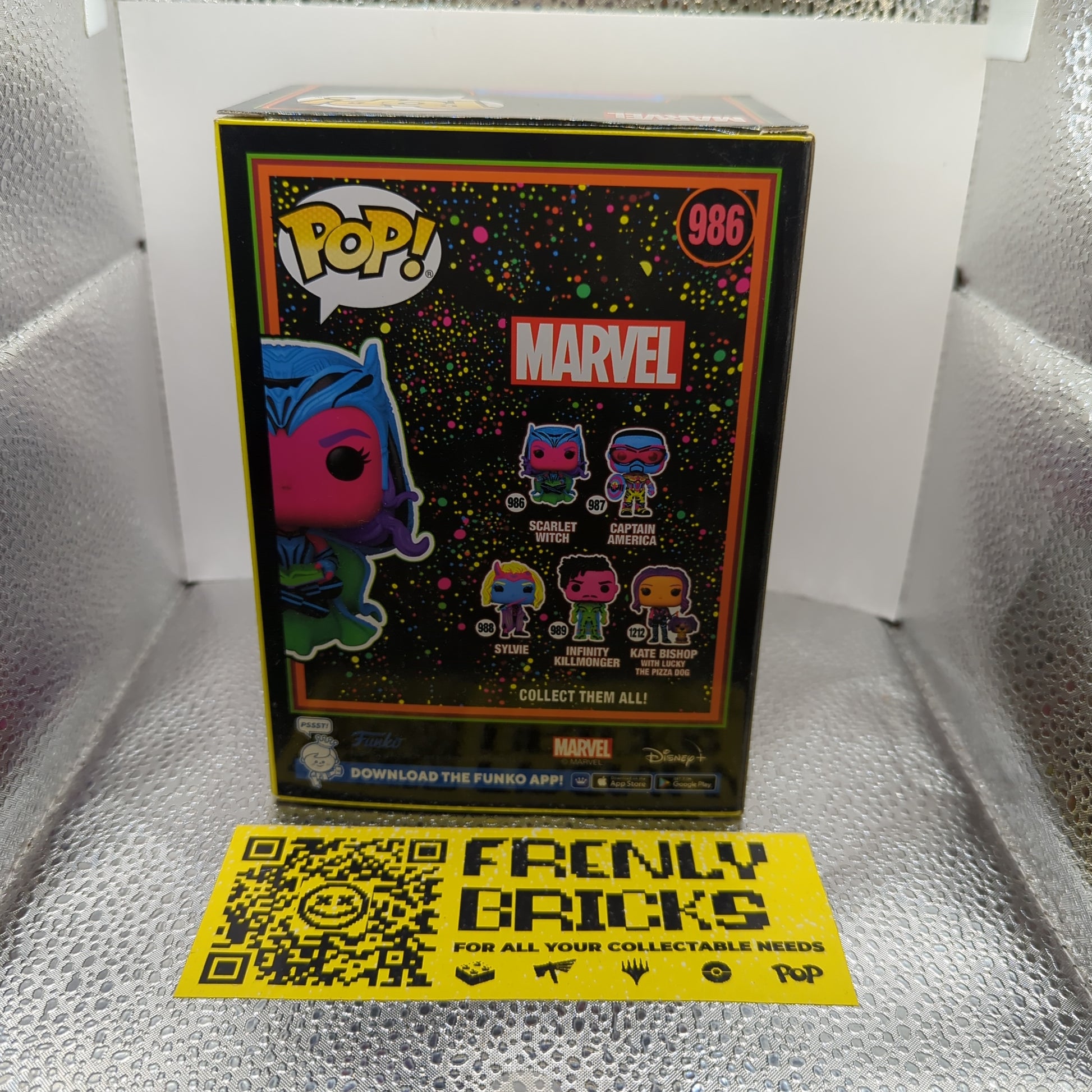 Scarlet Witch Funko Pop! Vinyl Blacklight #986 WandaVision Special Edition FRENLY BRICKS - Open 7 Days