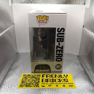 Movies Funko Pop - Sub-Zero - Mortal Kombat - No. 1057 FRENLY BRICKS - Open 7 Days