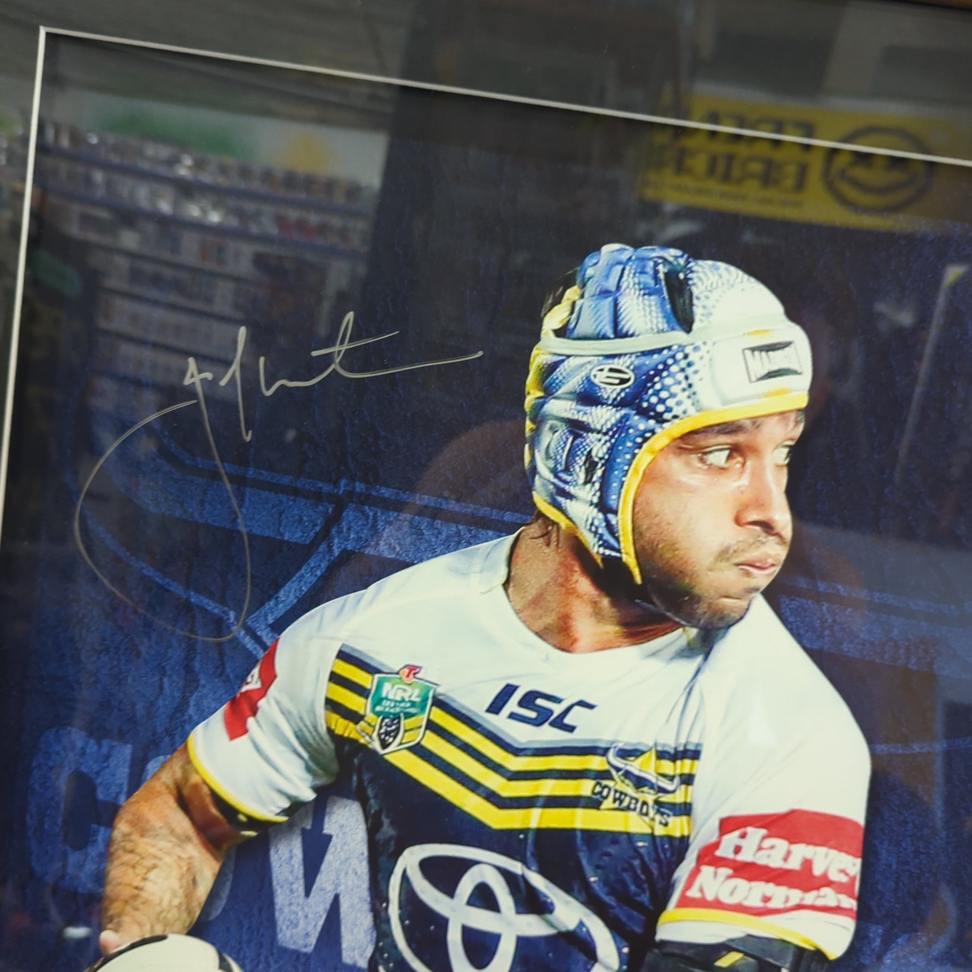 Triple Crown Johnathan Thurston Personally Signed Dally M Lithograph Frame NRL only 100 made FRENLY BRICKS - Open 7 Days