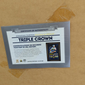 Triple Crown Johnathan Thurston Personally Signed Dally M Lithograph Frame NRL only 100 made FRENLY BRICKS - Open 7 Days