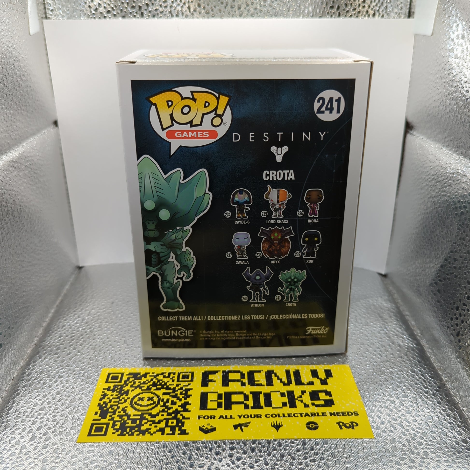 Funko Pop Vinyl Destiny Crota Chase Glow Pop Games 241 FRENLY BRICKS - Open 7 Days