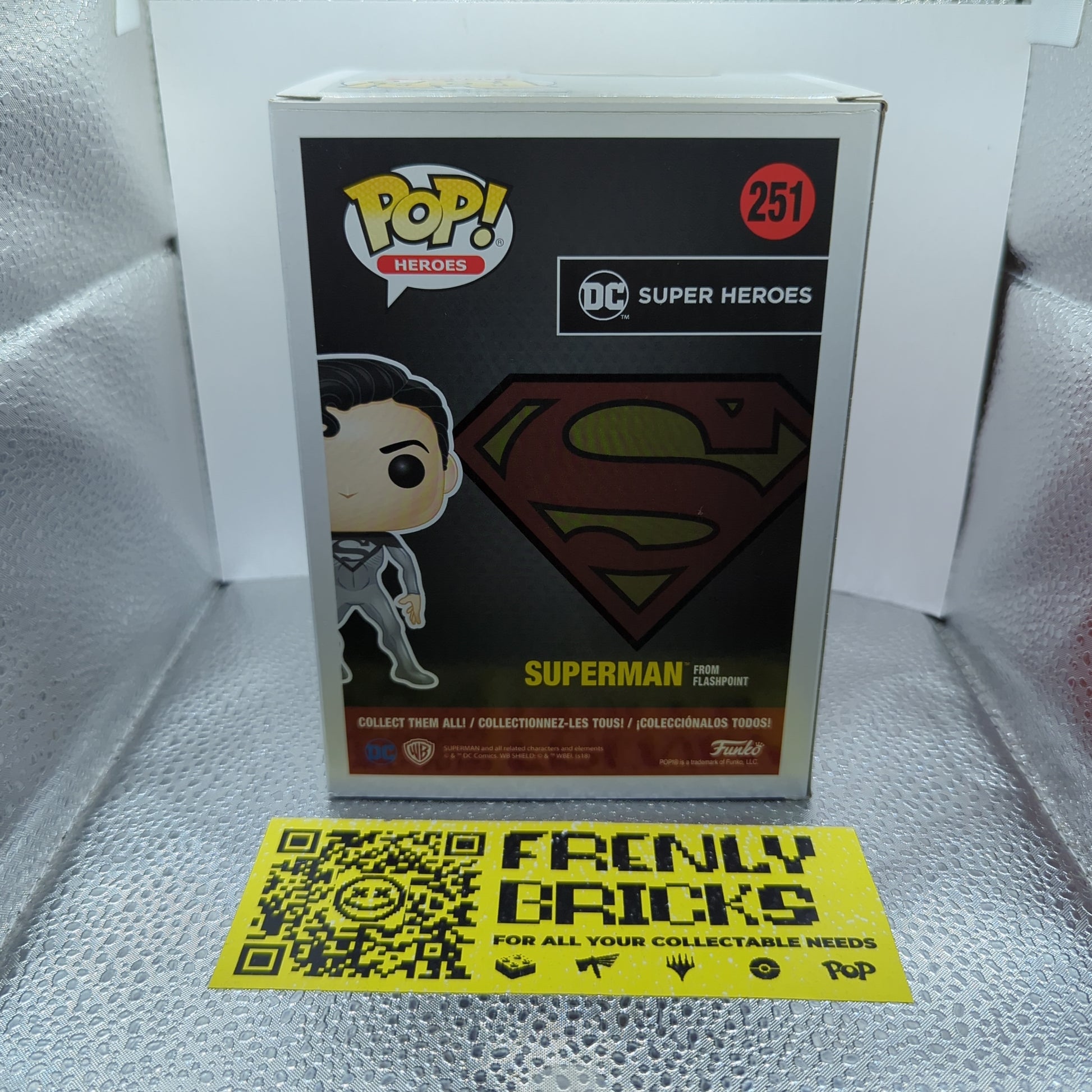 Funko Pop Superman From Flashpoint 251 DC Super Heroes Vinyl Chase Exclusive FRENLY BRICKS - Open 7 Days