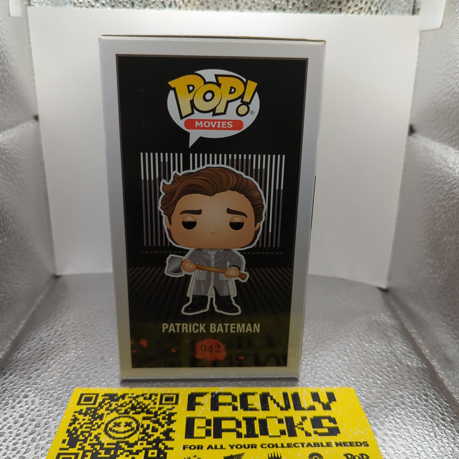 FUNKO POP! #942 PATRICK BATEMAN W/ BLOODY AXE CHASE AMERICAN PSYCHO FRENLY BRICKS - Open 7 Days