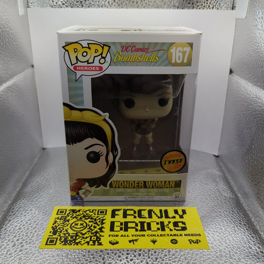 Wonder Woman CHASE #167 DC Comics Bombshells Funko Pop! Vinyl FRENLY BRICKS - Open 7 Days