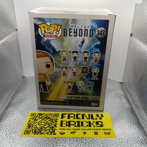 Funko  Pop Vinyl Movie STAR TREK BEYOND CAPTAIN KIRK #347  BNIB FRENLY BRICKS - Open 7 Days