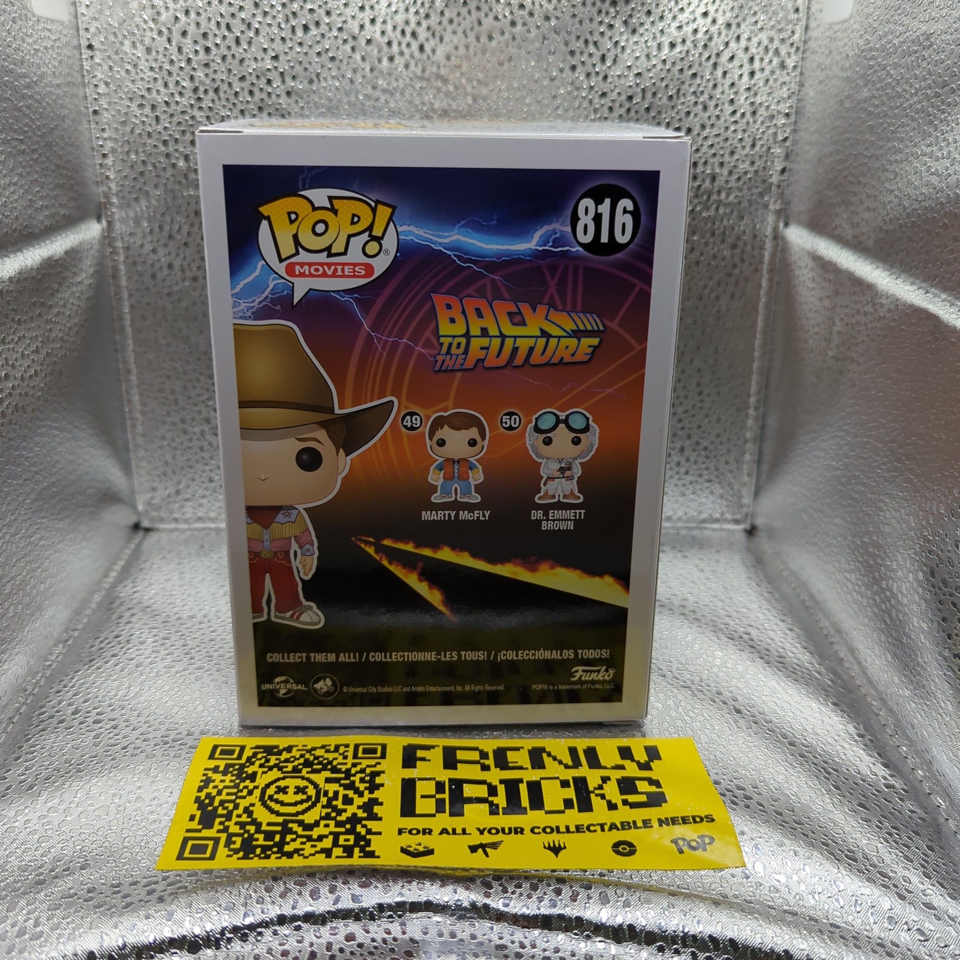 Pop Vinyls Marty McFly Cowboy Back to the Future No.816 FRENLY BRICKS - Open 7 Days