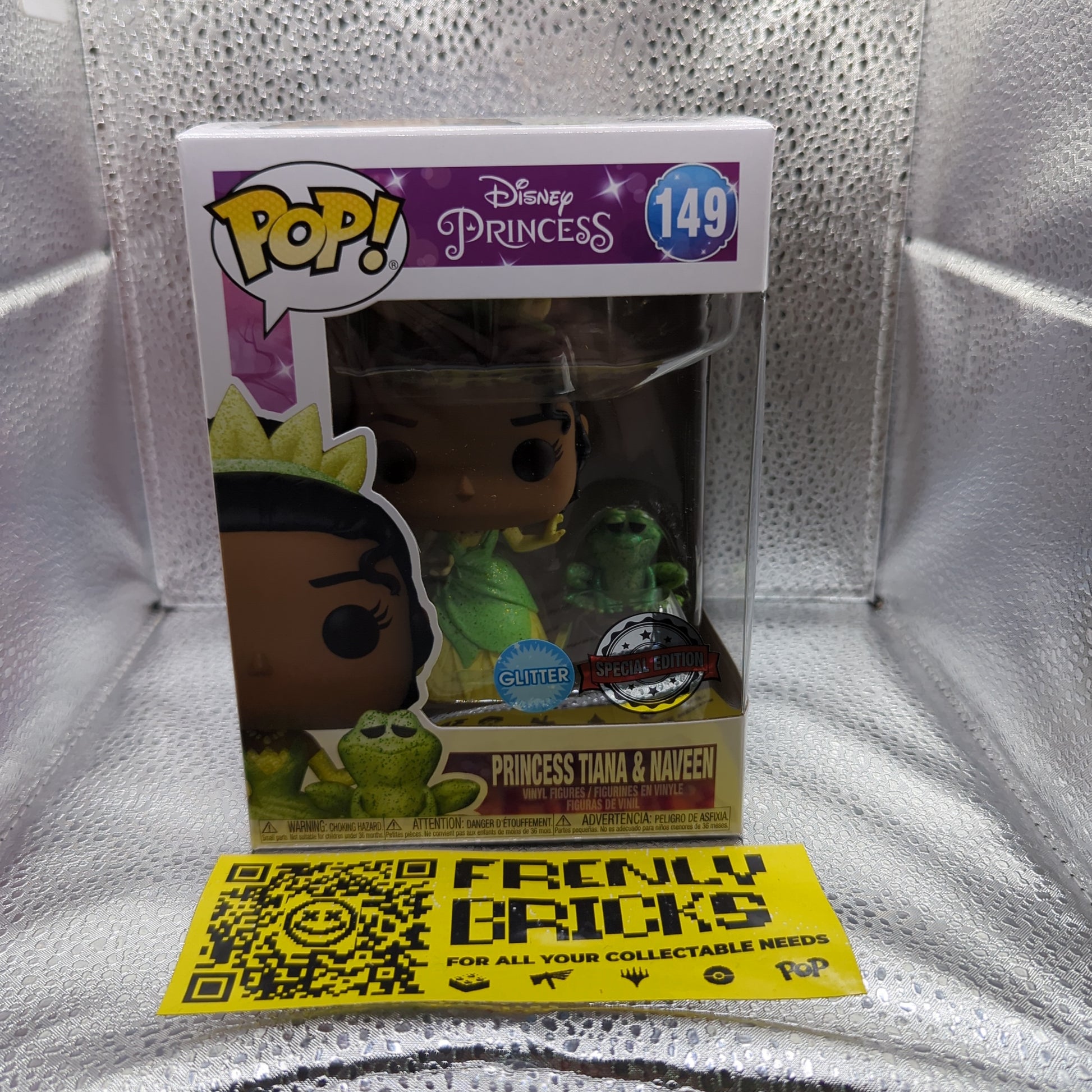 Princess Tiana & Naveen Glitter SE 149 FUNKO POP VINYL FRENLY BRICKS - Open 7 Days