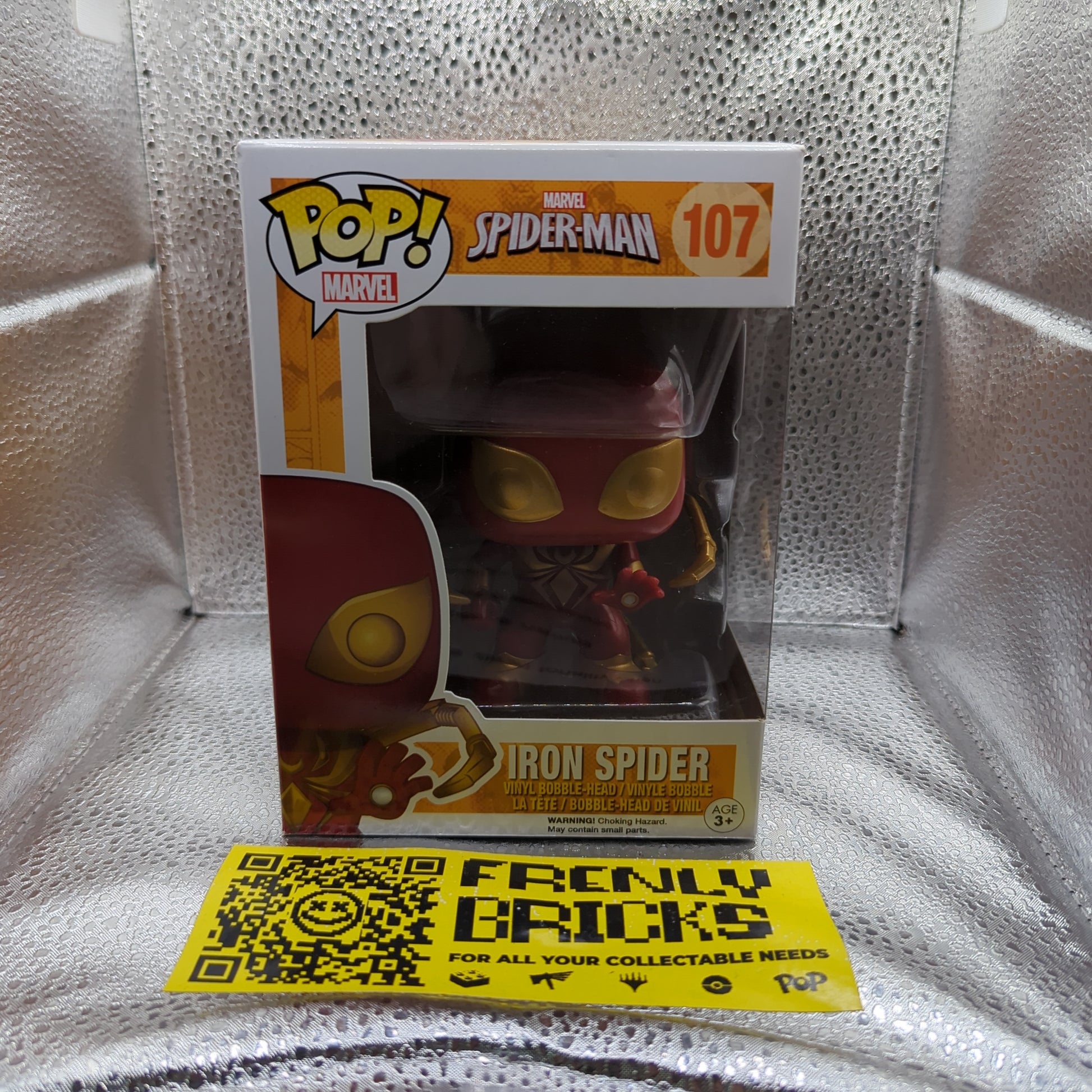 Iron Spider 107 Marvel Spider-Man Funko Pop Vinyl FRENLY BRICKS - Open 7 Days