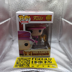 Royals Funko Pop - Queen Elizabeth II (with Corgie) - No. 01 FRENLY BRICKS - Open 7 Days