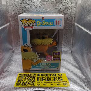 Funko Pop Dr. Suess Lorax Flocked #11 2017 Summer Convention Exclusive FRENLY BRICKS - Open 7 Days