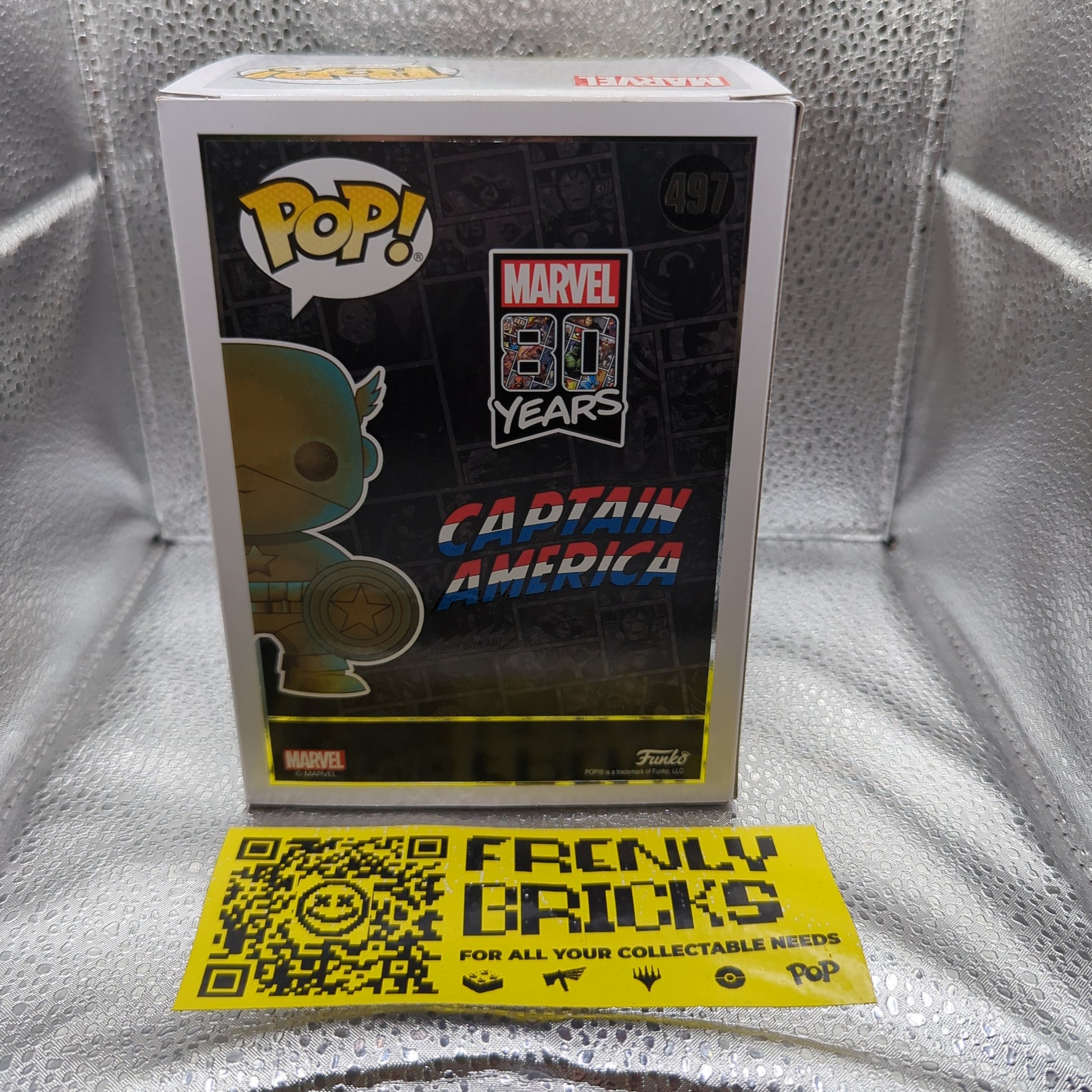 Funko Pop Marvel 80 Years #497 Captain America Special Edition Vinyl Figure FRENLY BRICKS - Open 7 Days