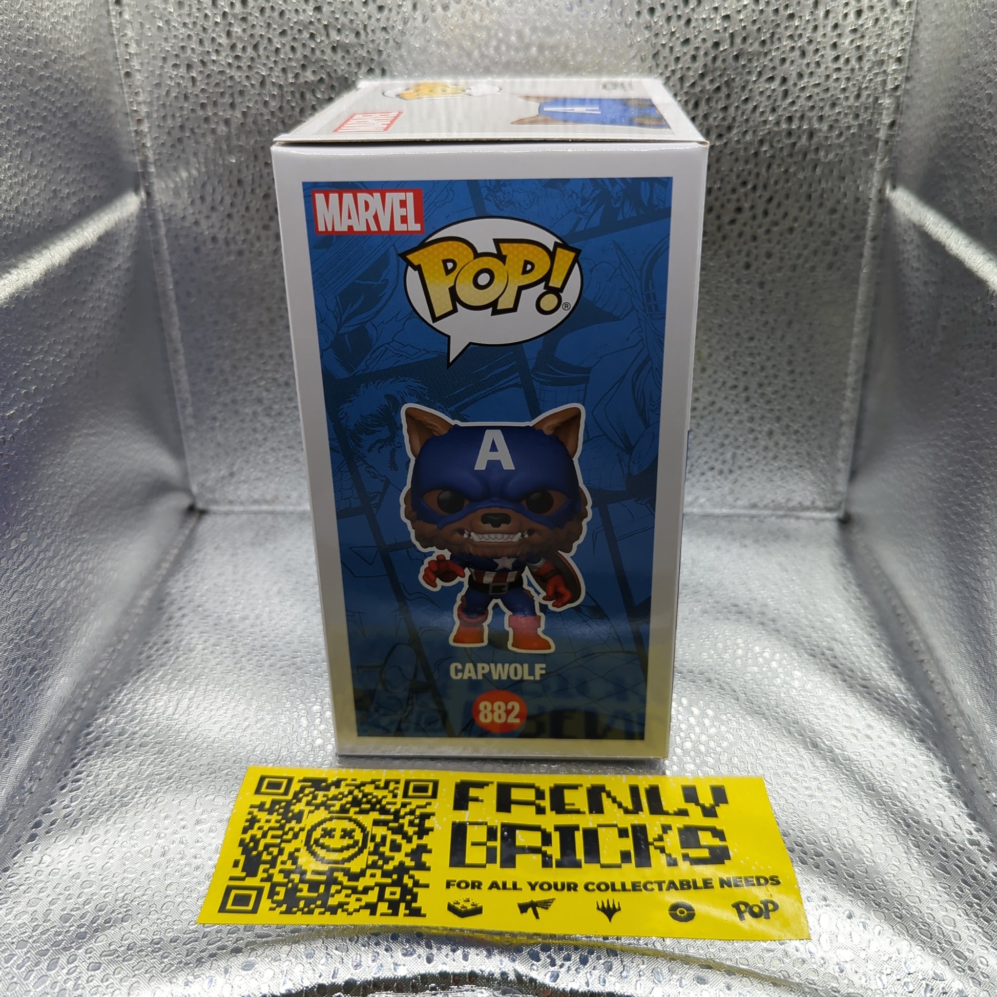 Capwolf Marvel #882 Limited Edition 2021 Summer Convention Funko Pop! FRENLY BRICKS - Open 7 Days