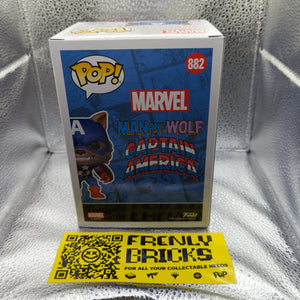 Capwolf Marvel #882 Limited Edition 2021 Summer Convention Funko Pop! FRENLY BRICKS - Open 7 Days