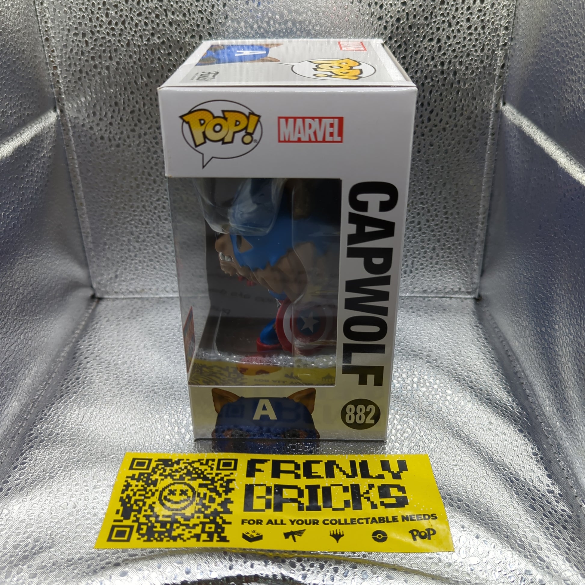 Capwolf Marvel #882 Limited Edition 2021 Summer Convention Funko Pop! FRENLY BRICKS - Open 7 Days