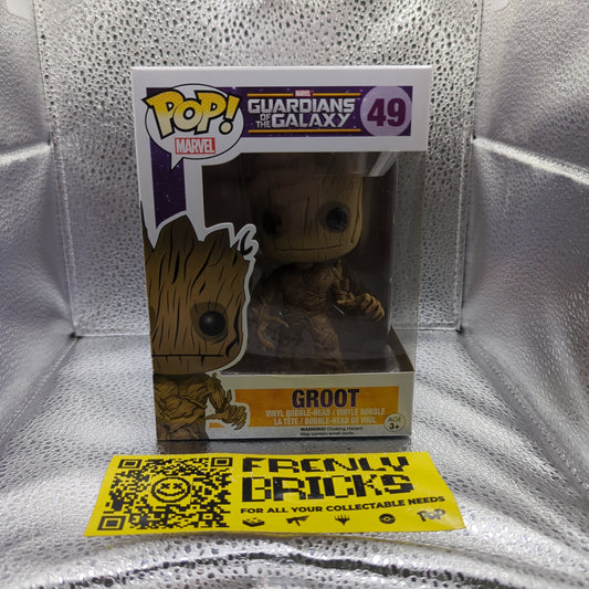 Funko Pop! Marvel Guardians Of The Galaxy #49 Groot Bobble-Head FRENLY BRICKS - Open 7 Days