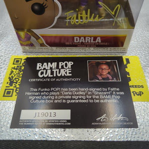 FUNKO POP VINYL Darla #264 Shazam! signed with coa autograph FRENLY BRICKS - Open 7 Days