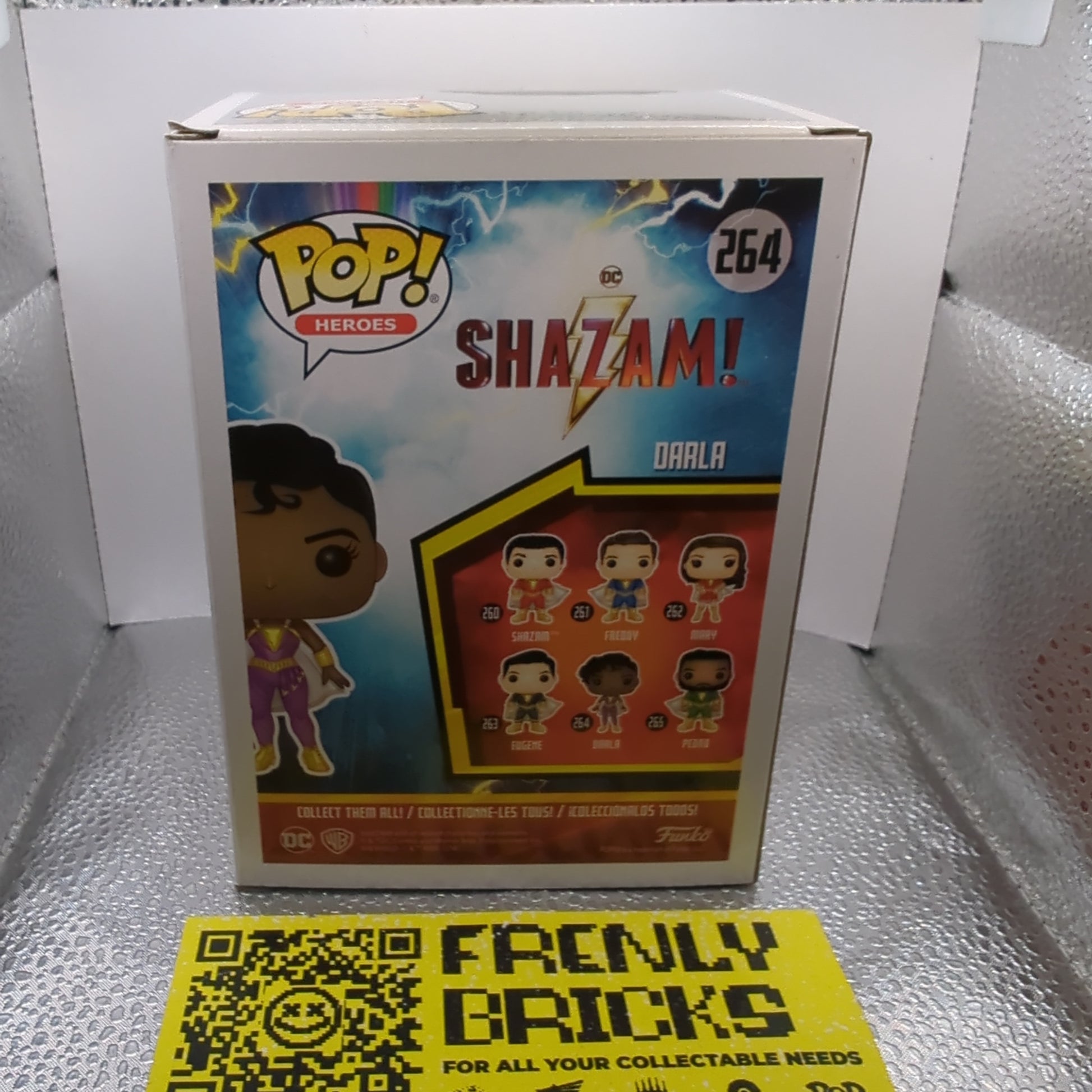 FUNKO POP VINYL Darla #264 Shazam! signed with coa autograph FRENLY BRICKS - Open 7 Days