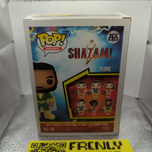 FUNKO POP VINYL Pedro #265 Shazam AUTO with coa Signed FRENLY BRICKS - Open 7 Days