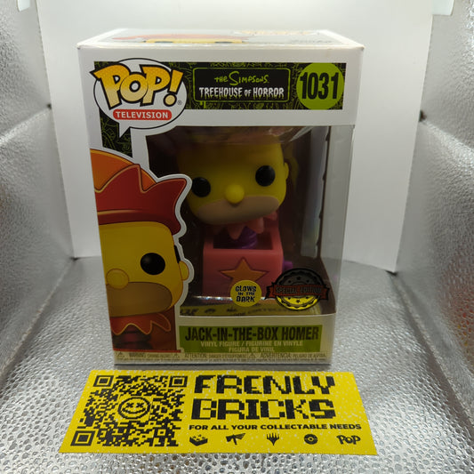 PoP! Television The Simpsons Treehouse of Horror Jack in the Box Homer 1031 Glow FRENLY BRICKS - Open 7 Days